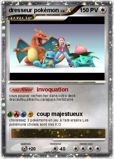 Pokemon dresseur pokémon