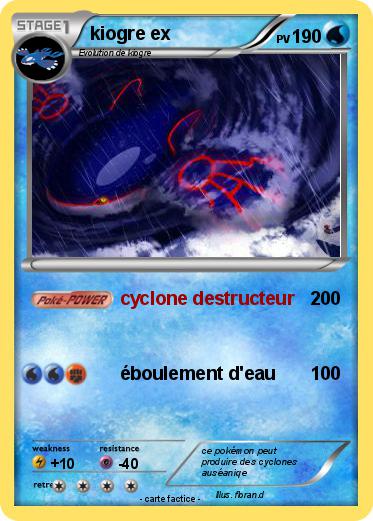 Pokemon kiogre ex
