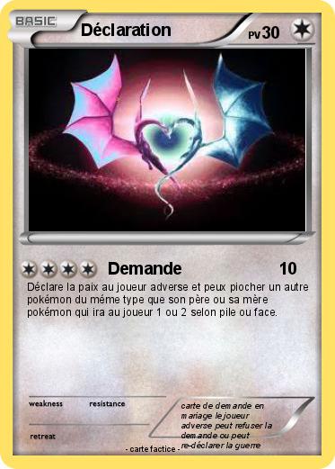 Pokemon Déclaration