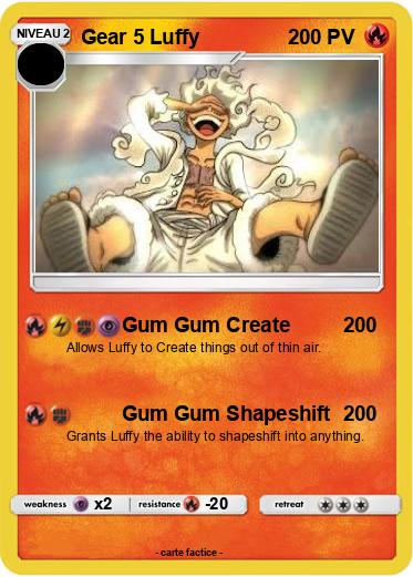 Pokemon Gear 5 Luffy