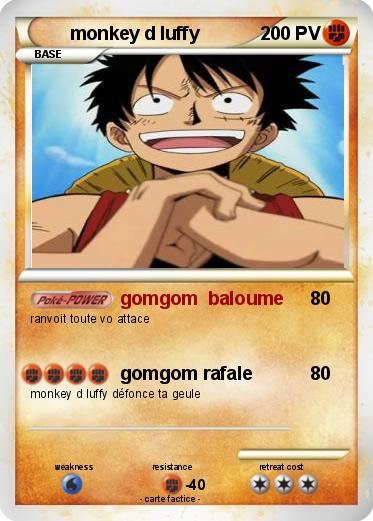 Pokemon monkey d luffy