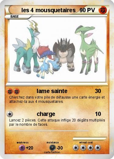 Pokemon les 4 mousquetaires