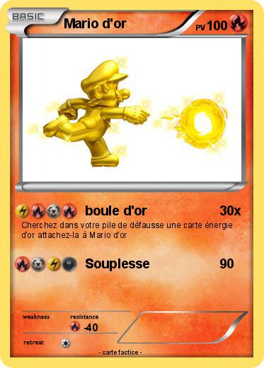 Pokemon Mario d'or