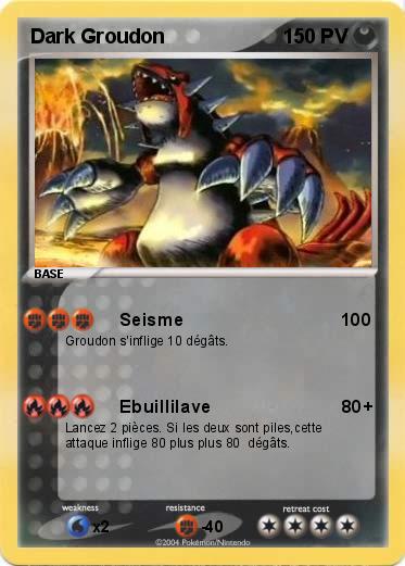 Pokemon Dark Groudon 