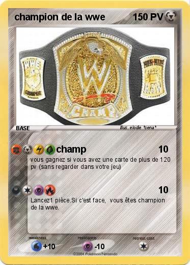 Pokemon champion de la wwe