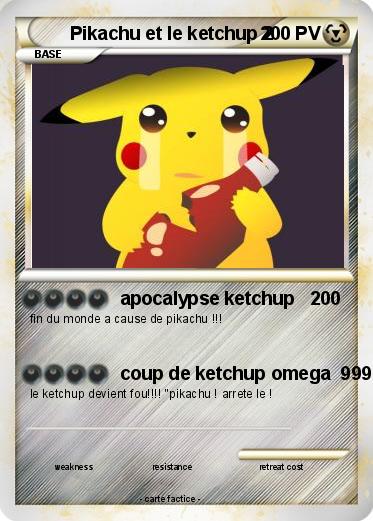 Pokemon Pikachu et le ketchup 2