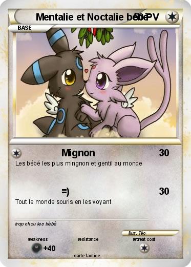 Pokemon Mentalie et Noctalie bébé