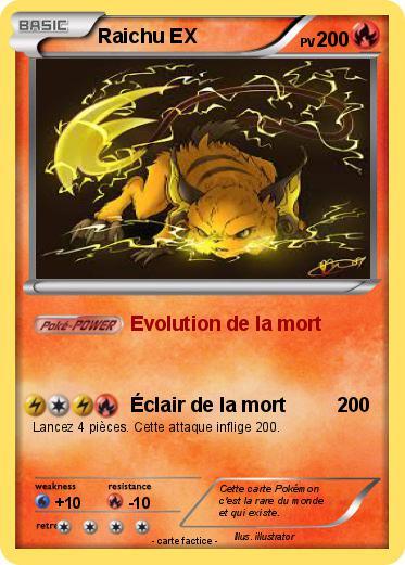 Pokemon Raichu EX