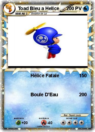 Pokemon Toad Bleu a Helice
