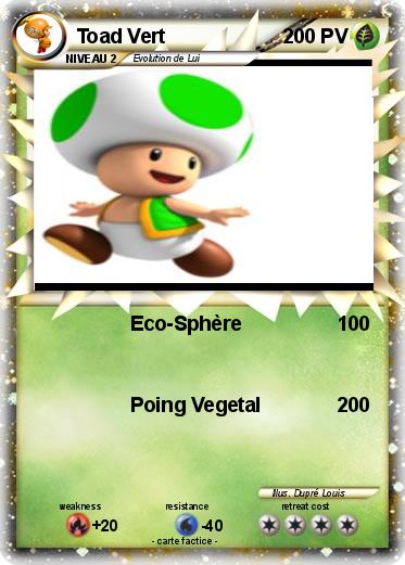Pokemon Toad Vert