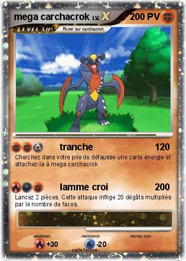 Pokemon mega carchacrok