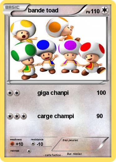 Pokemon bande toad