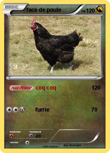 Pokemon face de poule