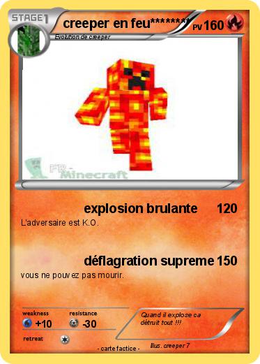 Pokemon creeper en feu********