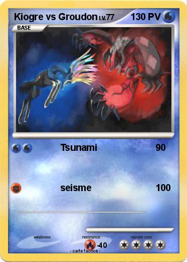 Pokemon Kiogre vs Groudon