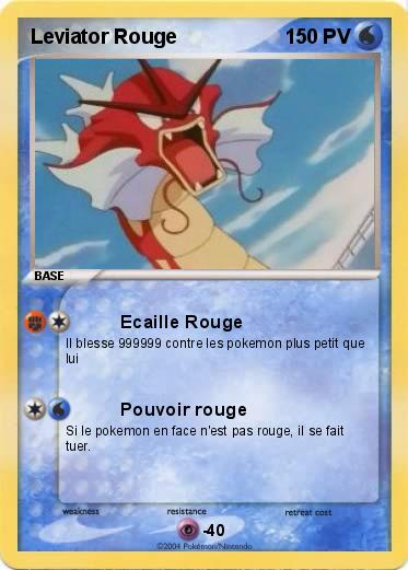 Pokemon Leviator Rouge
