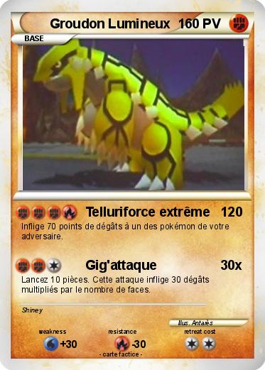 Pokemon Groudon Lumineux  1