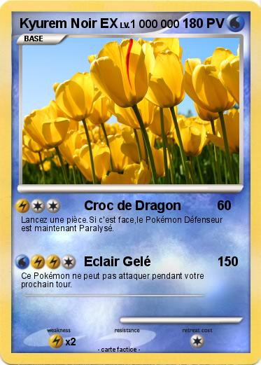 Pokemon Kyurem Noir EX