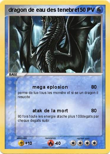 Pokemon dragon de eau des tenebre