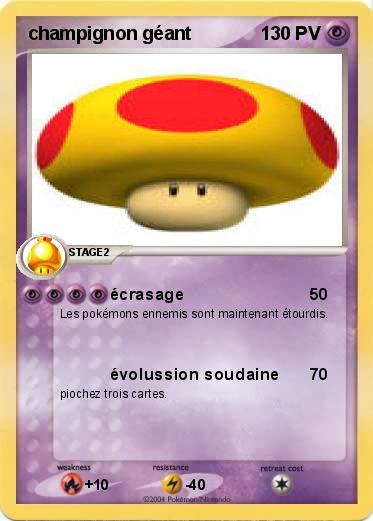 Pokemon champignon géant