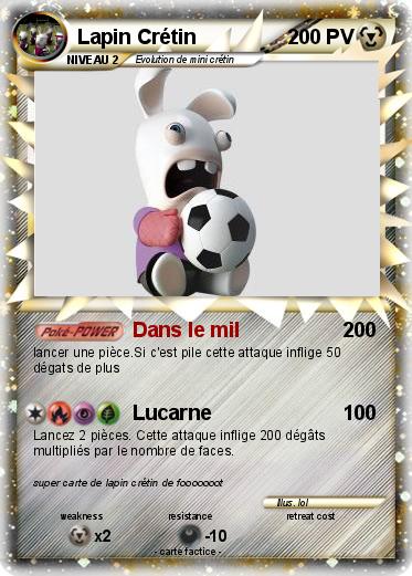 Pokemon Lapin Crétin