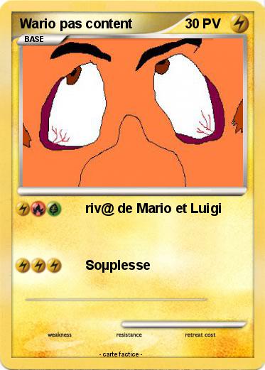 Pokemon Wario pas content