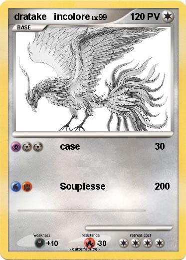 Pokemon dratake   incolore