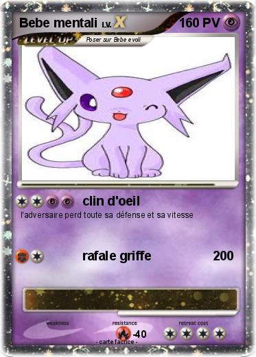 Pokemon Bebe mentali
