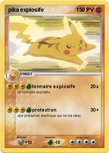 Pokemon pika explosife