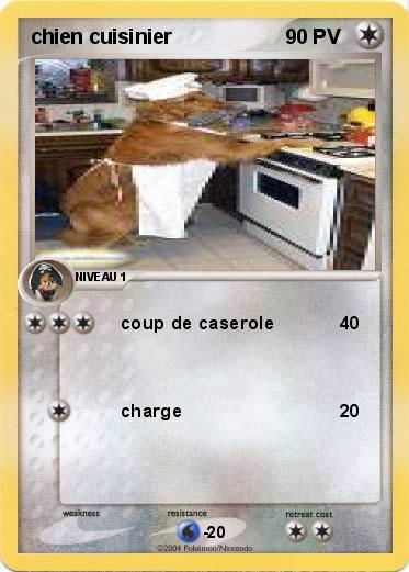 Pokemon chien cuisinier