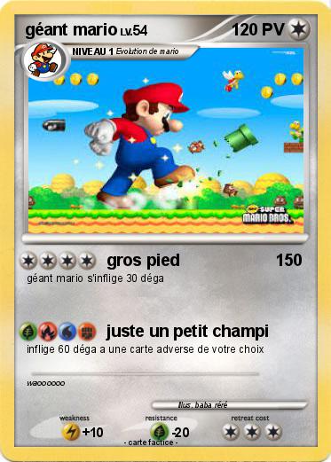 Pokemon géant mario