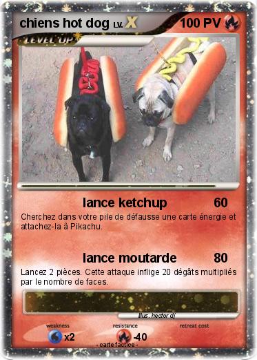 Pokemon chiens hot dog