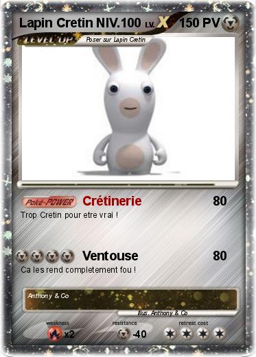 Pokemon Lapin Cretin NIV.100