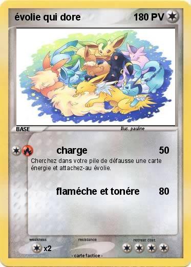 Pokemon évolie qui dore