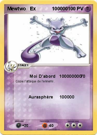 Pokemon Mewtwo   Ex            100000