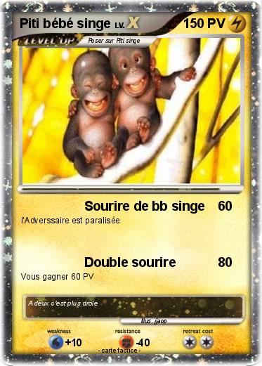 Pokemon Piti bébé singe
