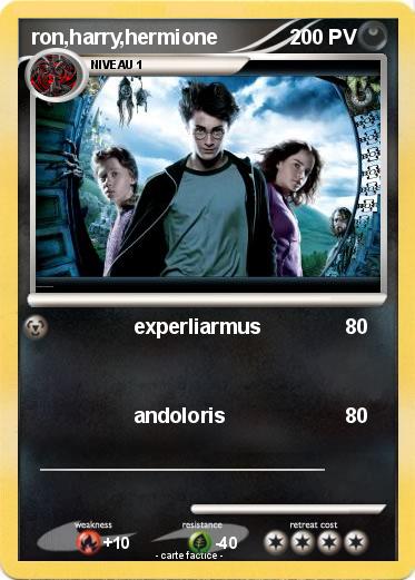 Pokemon ron,harry,hermione