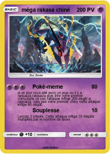 Pokemon méga rakasa chiné