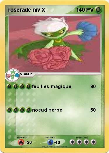 Pokemon roserade niv X