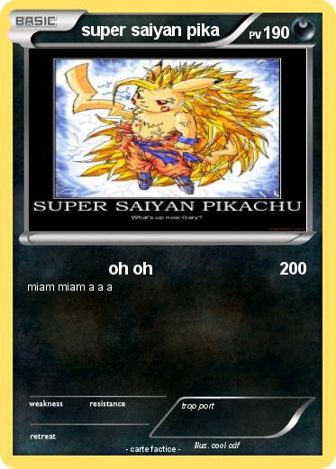 Pokemon super saiyan pika