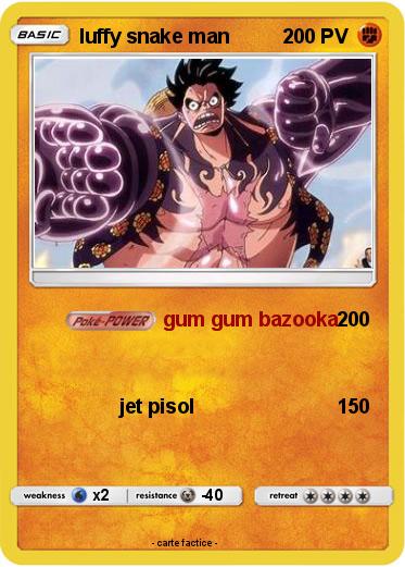 Pokemon luffy snake man