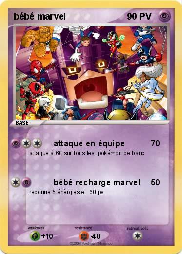 Pokemon bébé marvel
