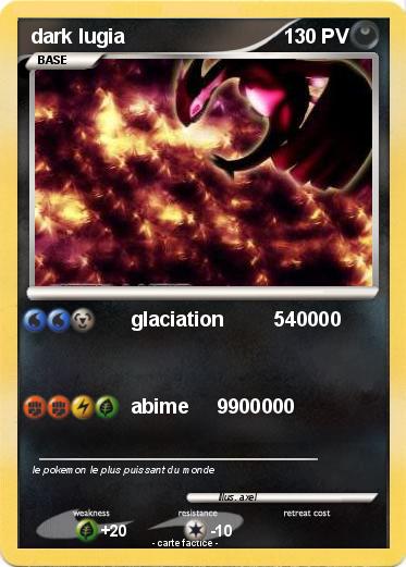 Pokemon dark lugia