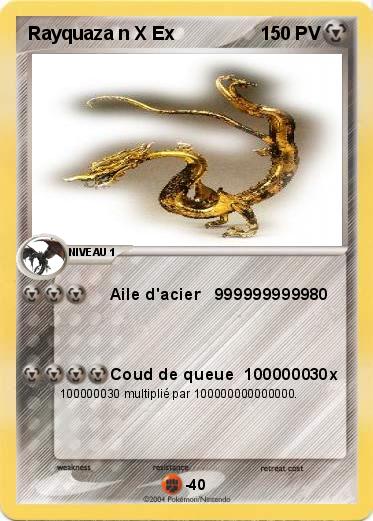 Pokemon Rayquaza n X Ex