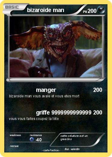 Pokemon bizaroide man