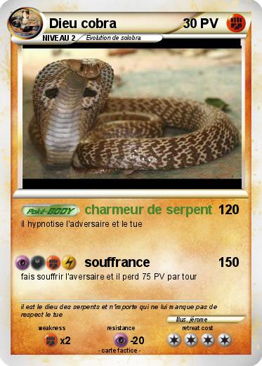 Pokemon Dieu cobra