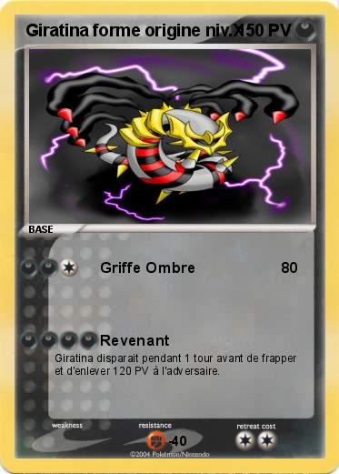 Pokemon Giratina forme origine niv.X