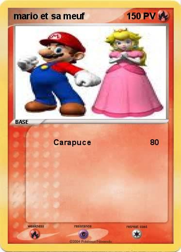 Pokemon mario et sa meuf