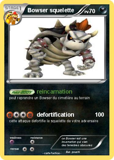Pokemon Bowser squelette