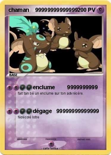 Pokemon chaman    99999999999999